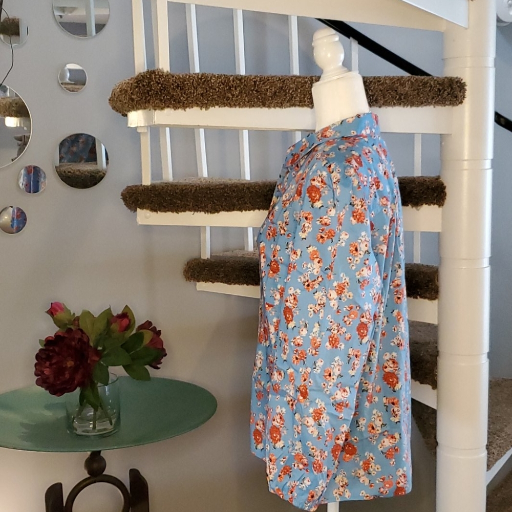 Lucky Brand Floral-print Button DownTop - Picture 2 of 8
